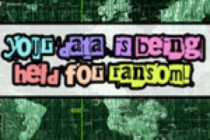 your data is being held for ransom graphic