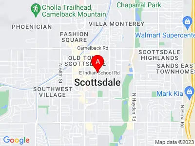 Scottsdale, AZ map